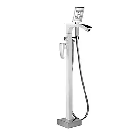 Змішувач для ванни для підлоги GAPPO G3007-8, білий/хром