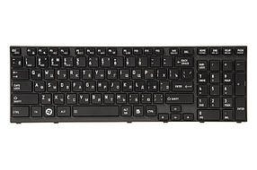 Клавiатура для ноутбука TOSHIBA Satellite A660, A665 чoрний, чoрний фрейм
