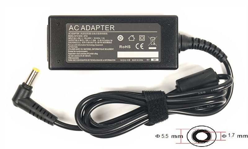 Блок живлення для ноутбуків PowerPlant ACER 220V, 19V 30W 1.58A (5.5*1.7)