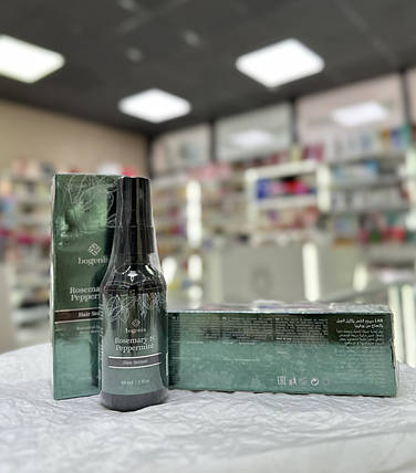 Сироватка для гладкості та блиску волосся Rosemary Peppermint Bogenia Hair Serum 60ml, фото 3