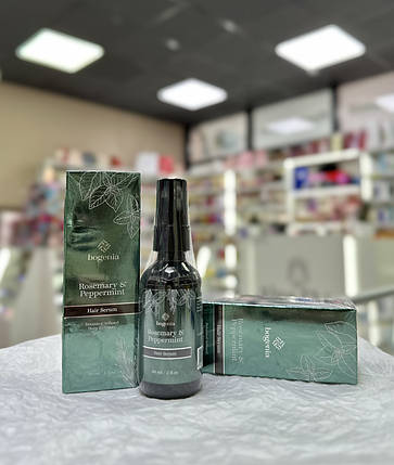 Сироватка для гладкості та блиску волосся Rosemary Peppermint Bogenia Hair Serum 60ml, фото 2