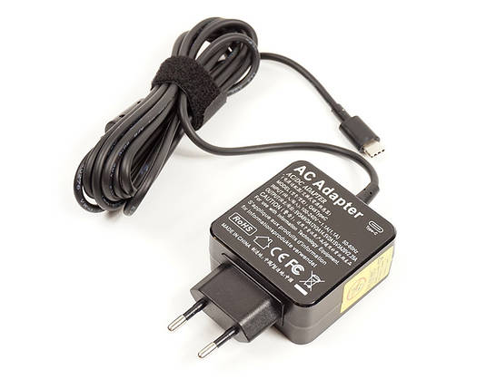 Універсальний блок живлення для ноутбуків PowerPlant 220V, 20V 2.25A 45W Type-C, фото 1