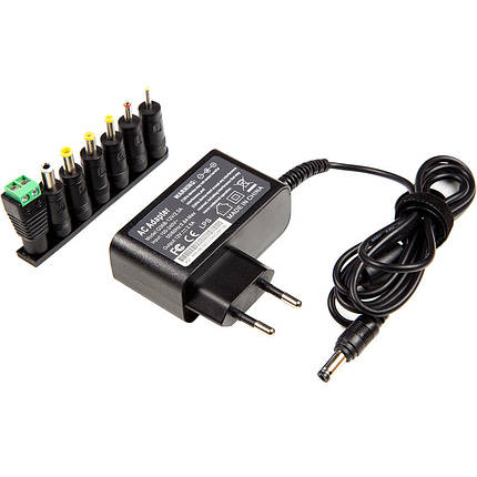 Універсальний блок живлення PowerPlant Q36 220V, 30W 12V 2.5A, фото 1