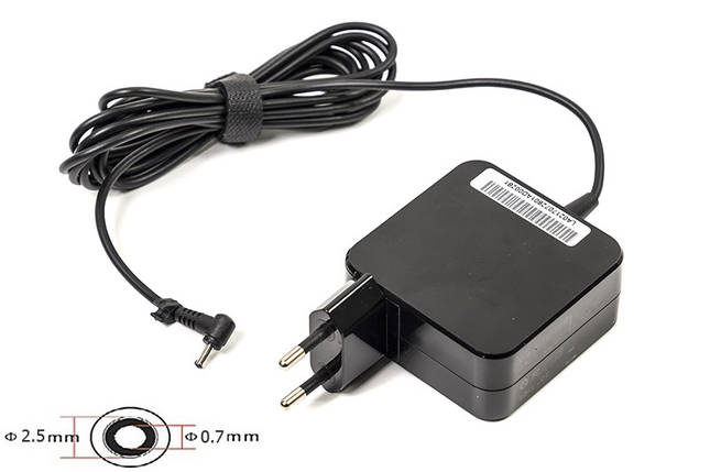Блок живлення для ноутбуків PowerPlant ASUS 220V, 19V 40W 2.1A (2.5*0.7) wall mount, фото 1
