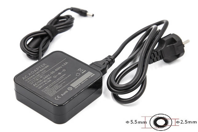 Блок живлення для ноутбуків PowerPlant ASUS 220V, 19V 90W 4.74A (5.5*2.5) wall mount, фото 1