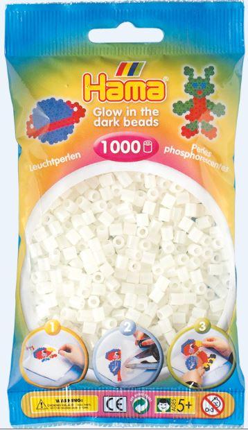 Намистини що світяться Термомозаїка світло-зелені 1000шт 5мм Hama 207-55