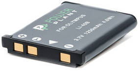 Акумулятор PowerPlant Olympus Li-40B, Li-42B, D-Li63, NP-45, NP-80, EN-EL10 1250mAh
