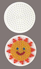 Поле для термомозаїки ( форма ) Мале коло 169 кілочків Міді від 5-ти років Hama 222