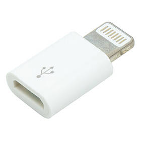 Перехідник PowerPlant micro USB (F) - Lightning (M)