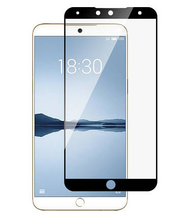 Захисне скло Full screen PowerPlant для Meizu 15 Lite Black, фото 1
