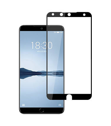 Захисне скло Full screen PowerPlant для Meizu 15 Plus Black, фото 1