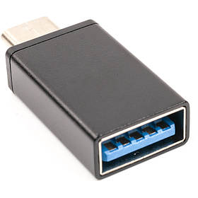 Адаптер PowerPlant USB Type-C (M) — USB 3.0 Type-A (M)
