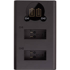 Зарядний пристрій з дисплеєм PowerPlant GoPro SPCC1B для двох акумуляторів