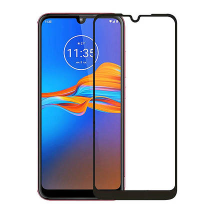 Захисне скло Full screen PowerPlant для Motorola Moto E7 Plus, Black, фото 1
