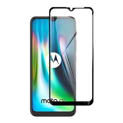 Захисне скло Full screen PowerPlant для Motorola Moto G9, Black, фото 1