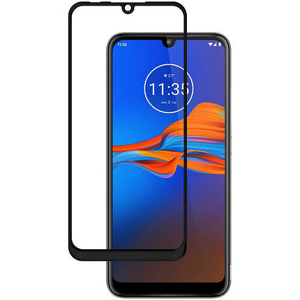 Захисне скло Full screen PowerPlant для Motorola Moto E6 Plus, Black, фото 1