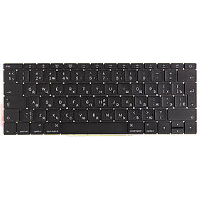 Клавіатура для ноутбука APPLE MacBook Pro 13 A1708 (EMC 2978) чорна, без фрейму