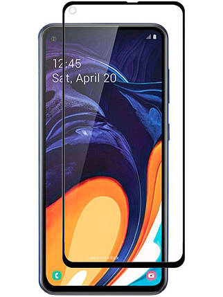 Захисне скло Full screen PowerPlant для Samsung Galaxy A60, Black, фото 1