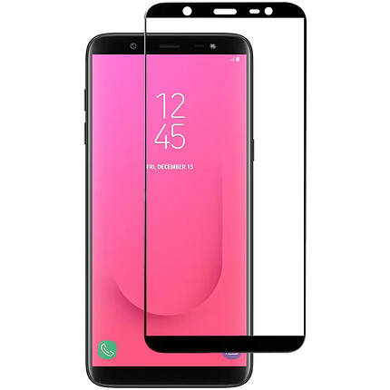 Захисне скло Full screen PowerPlant для Samsung Galaxy J8, Black, фото 1