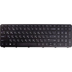 Клавіатура для ноутбука HP 350 G1, 355 G2 чорний, чорний фрейм