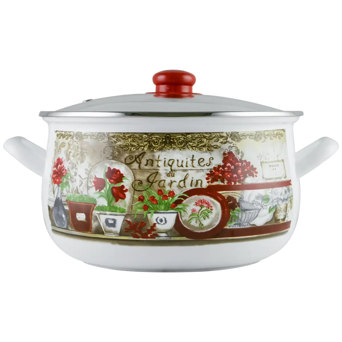 Каструля Gusto GT-T-118-FG Квітковий сад 18cm 3.1L