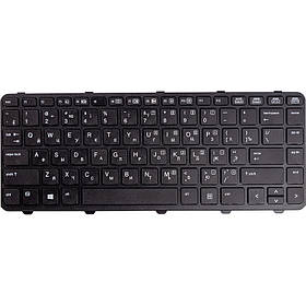 Клавiатура для ноутбука HP ProBook 640 G1 чорний, чорний фрейм