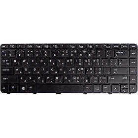 Клавiатура для ноутбука HP Probook 430 G3, 440 G3 чорний, чорний фрейм