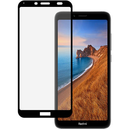 Захисне скло Full screen PowerPlant для Xiaomi Redmi 7A, Black, фото 1