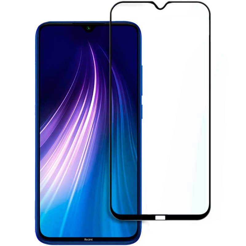 Захисне скло Full screen PowerPlant для Xiaomi Redmi Note 8, Black