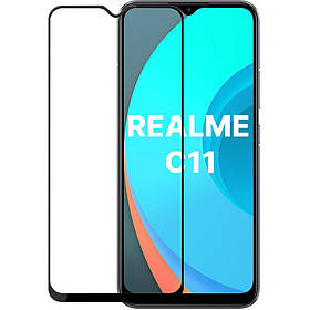 Захисне скло Full screen PowerPlant для Realme C11, Black