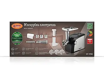 М'ясорубка електрична 4200Вт ковбаса кеббе насадки BITEK BT-3700 4шт 6503