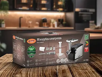 М'ясорубка електрична 4200Вт ковбаса кеббе насадки соковитискач BITEK BT-3700 4шт 6503