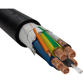 Кабель EV 5x6+2x0.5mm, TUV, 3 ph., 32A,22kW для заряджання, 400V довжина 200 м, на котушці