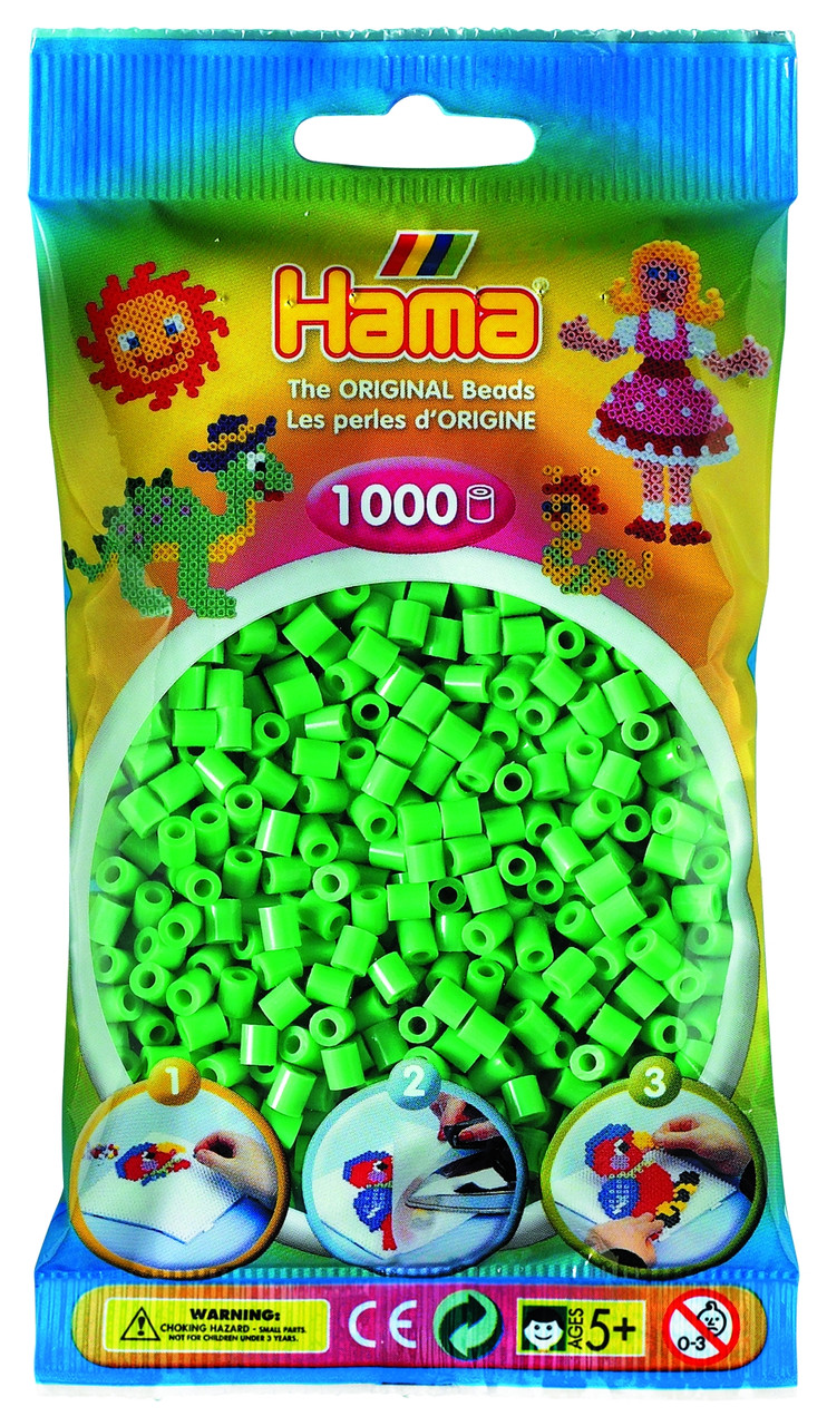 Термомозаїка Hama  світло-зелені намистин 1000шт (207-11)
