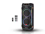 Колонка акумуляторна портативна ZXX partybox 1000 ватів RMS з радіомікрофонами (USB/BT/FM/TWS), фото 7