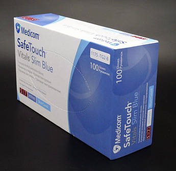 Рукавички нітрилові Medicom SafeTouch 100 шт./уп.розмір S медичні,салонів краси,тату,макіяжу медиком