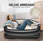 Надувний диван — ліжко для відпочинку · Універсальний двомісний диван із флокованим покриттям для дачі, саду, фото 3