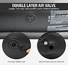 Надувний диван — ліжко для відпочинку · Універсальний двомісний диван із флокованим покриттям для дачі, саду, фото 4