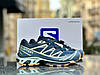 Чоловічі кросівки Salomon XT 6 Adv Dover Blue Gore-Tex Сині Взуття Саломон Лаб XT-6 текстиль нейлон система ВОА gore-tex демісезон, фото 6