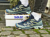 Чоловічі кросівки Salomon XT 6 Adv Dover Blue Gore-Tex Сині Взуття Саломон Лаб XT-6 текстиль нейлон система ВОА gore-tex демісезон, фото 8