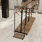 Стійка "RANT PLAIN" 1700х600х400мм. Рейл для одягу до магазину чи будинку, торгове обладнання – вішало лофт, фото 7