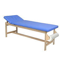 Дерев’яна кушетка для лікувальної фізкультури з регульованим підголівником