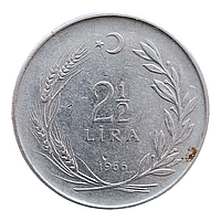 Туреччина 2½ ліри, 1966