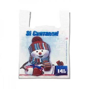 Пакет-майка 29х45 Новорічний Зі святами 642497 G-Rich