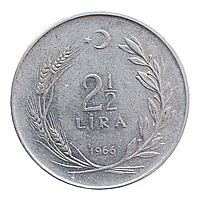 Туреччина 2½ ліри, 1966