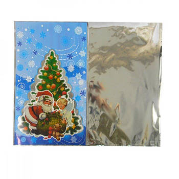 Пакет фольгований 25х40 Новорічний для цукерок 108230 G-Rich