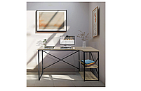 Комп'ютерний письмовий стіл кутовий в стилі Loft 120 см, фото 2