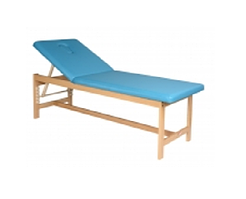 Дерев'яна кушетка для лікувальної фізкультури з регульованим підголівником