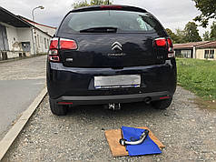 Фаркоп Citroen C3 III 2016- (Сітроен С3) оцинкований Швидкознімний автомат на ручці