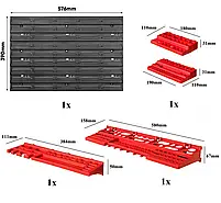 Настінний органайзер панель для інструментів з поличками 58х39см, фото 3